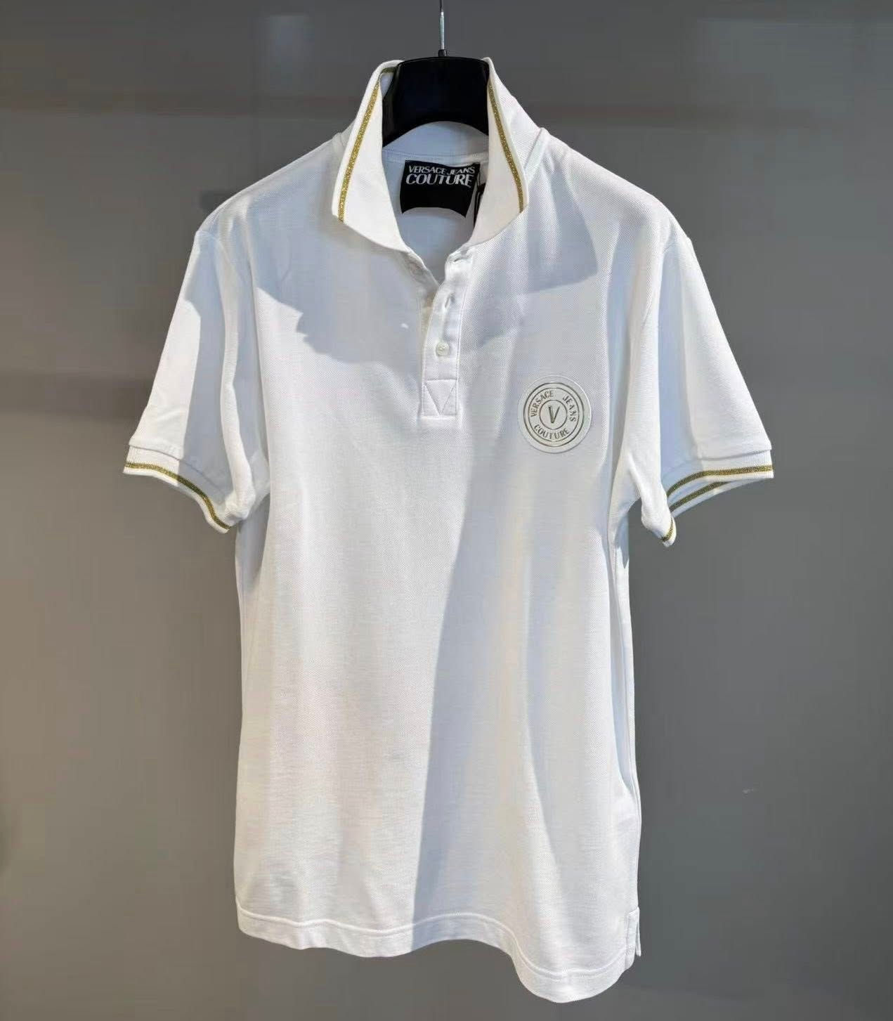 Versace Jeans 男女同款立體標Polo