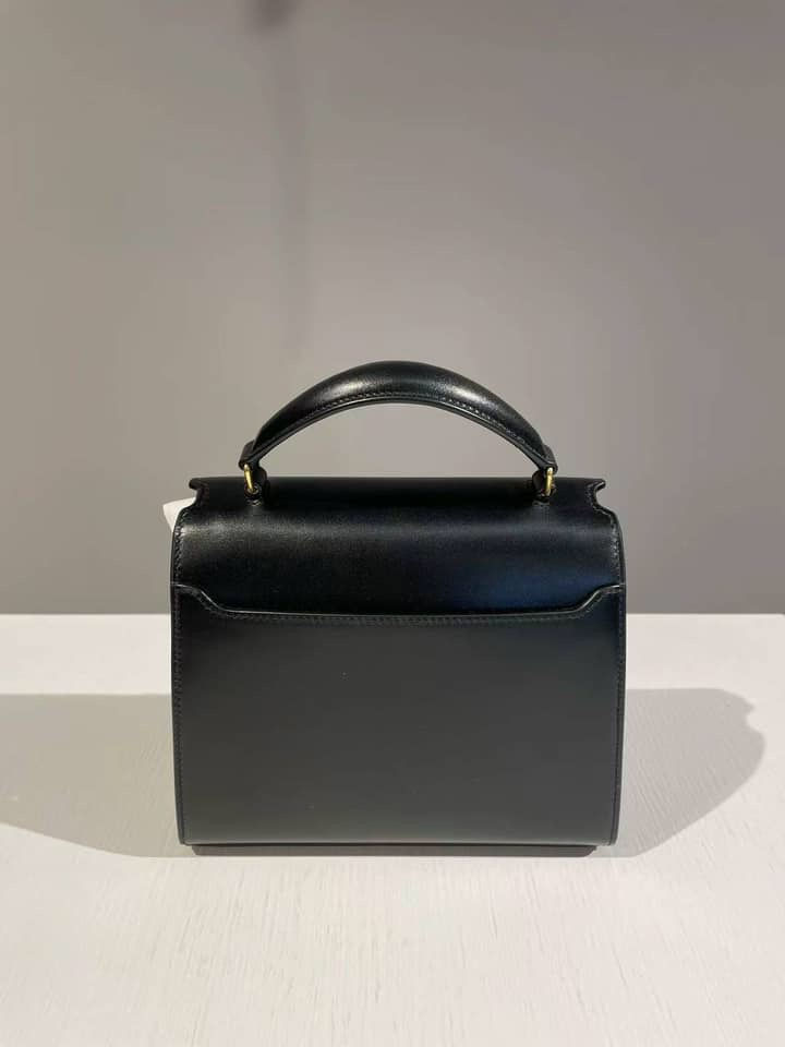 縮圖：YSL #Mini Cassandra 黑色信封郵差包 