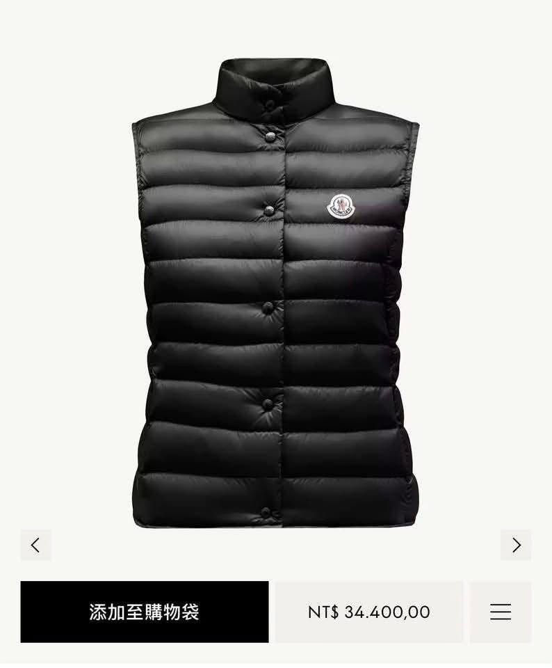縮圖：Moncler  #Liane 專櫃款黑色薄羽絨背心 