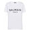 縮圖：BALMAIN 經典單肩金扣白T