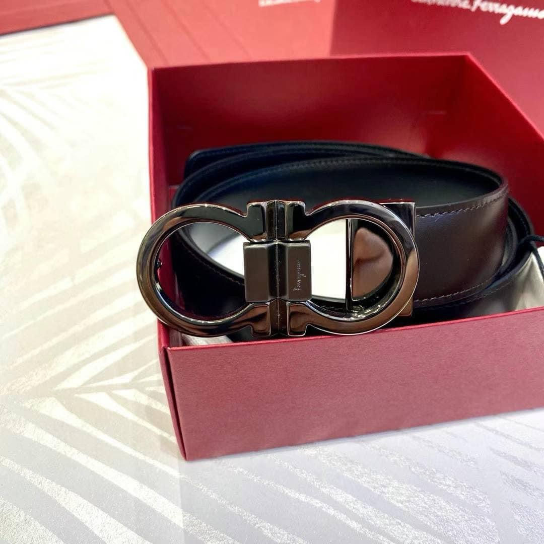 SF 男仕專櫃款3cm經典8 字扣腰帶