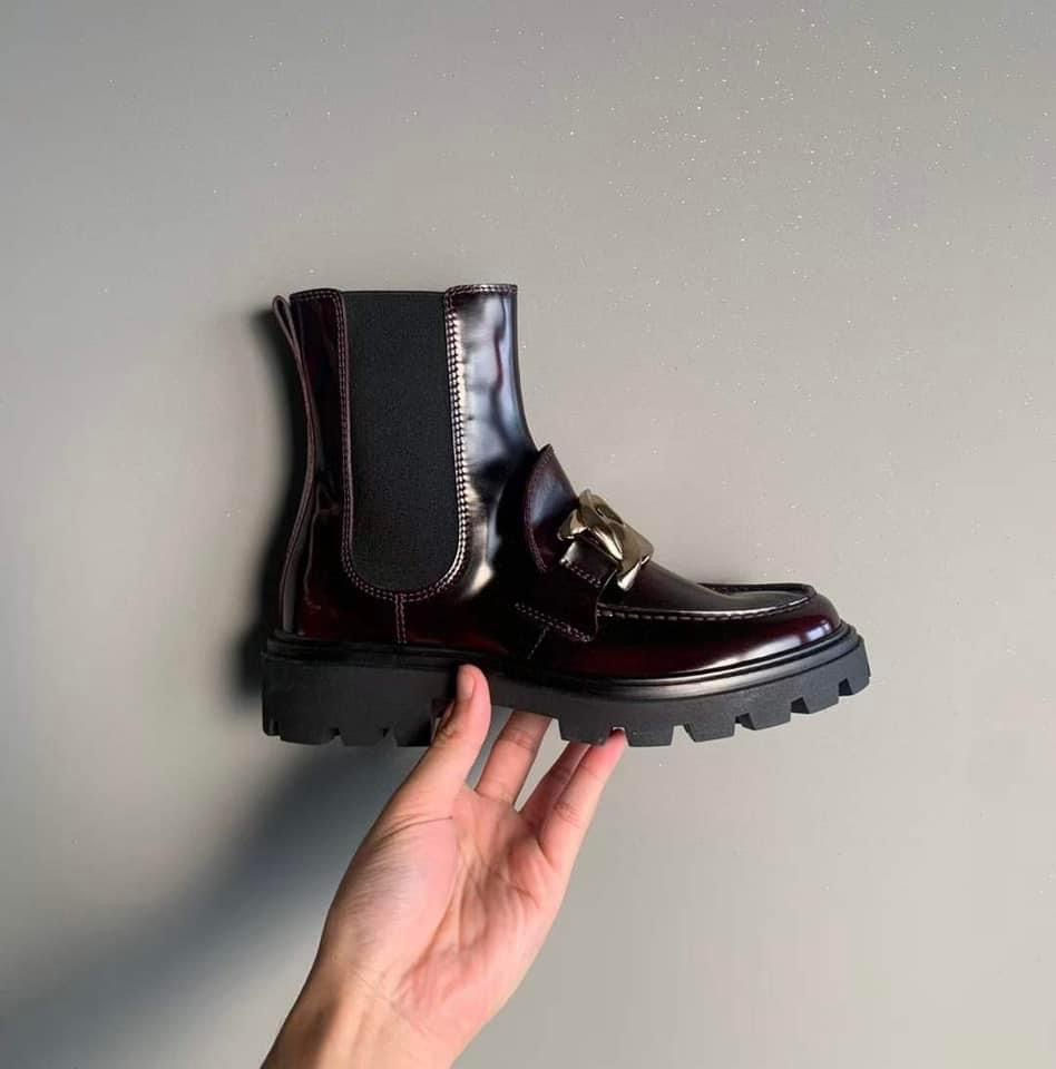 縮圖：TOD ‘S 酒紅色Kate 踝靴