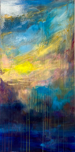 Sea 14, 140x70, oil, canvas 2021