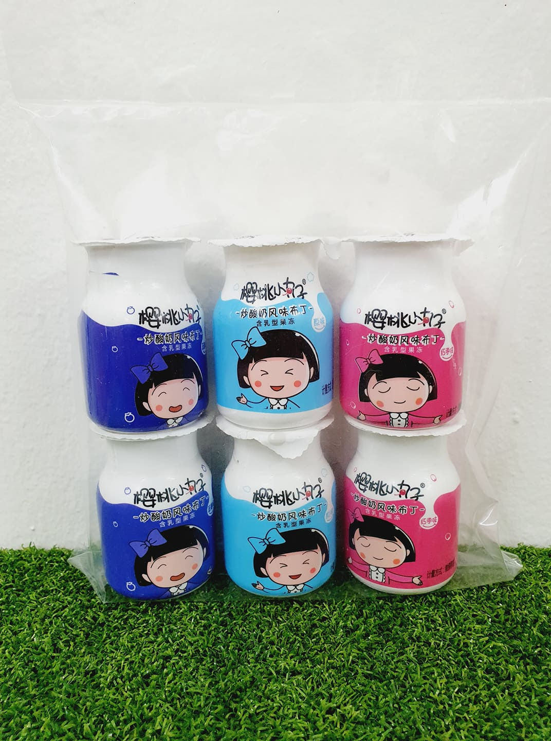 樱桃小丸子混合口味炒酸奶风味布丁(每包6罐)MARUKO-CHAN MIXED FLV FRIED YOGURT PUDDING(PACK OF 6)