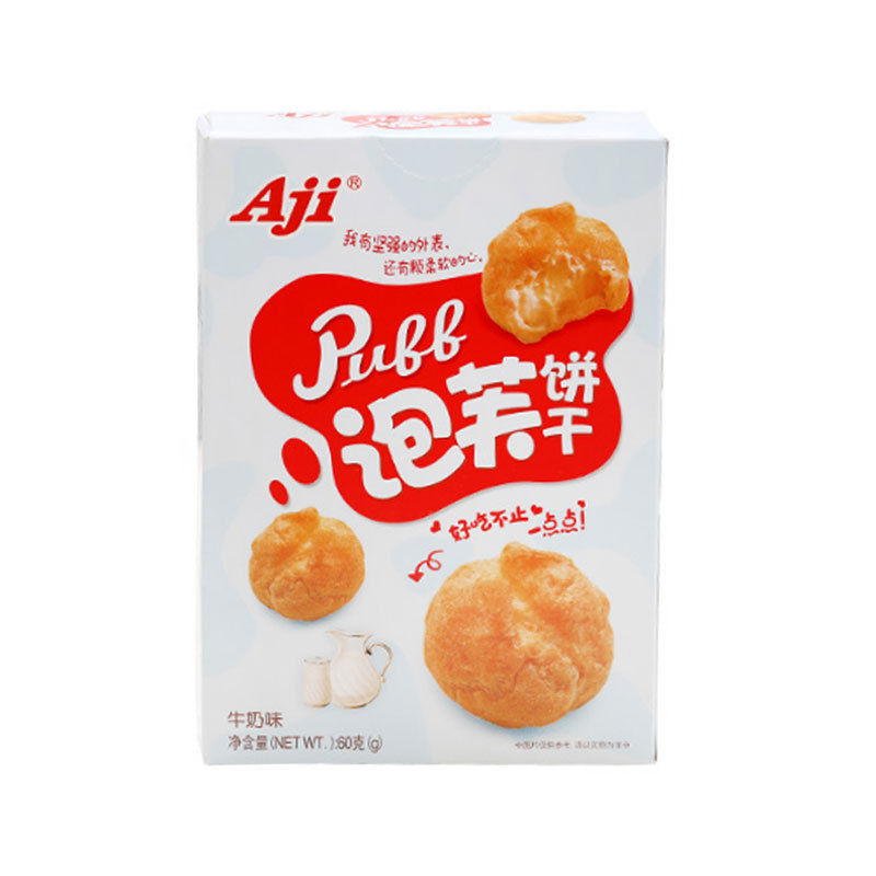 縮圖：AJI 蒟蒻牛奶口味泡芙饼干   AJI MILK FLAVOUR PUFF