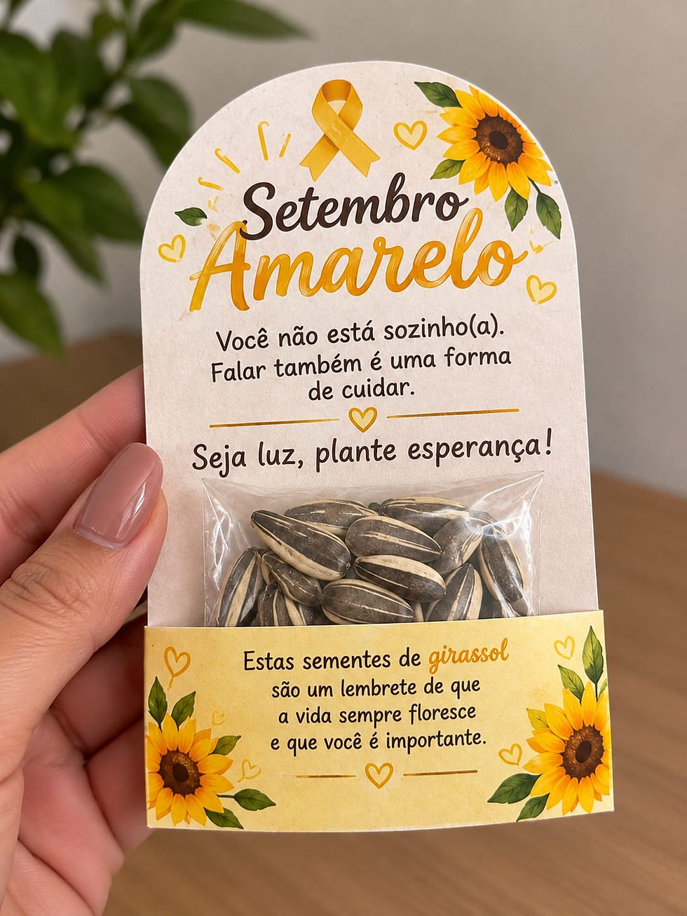 Miniatura: 🌻 Cartão Lembrancinha Setembro Amarelo | PDF para imprimir