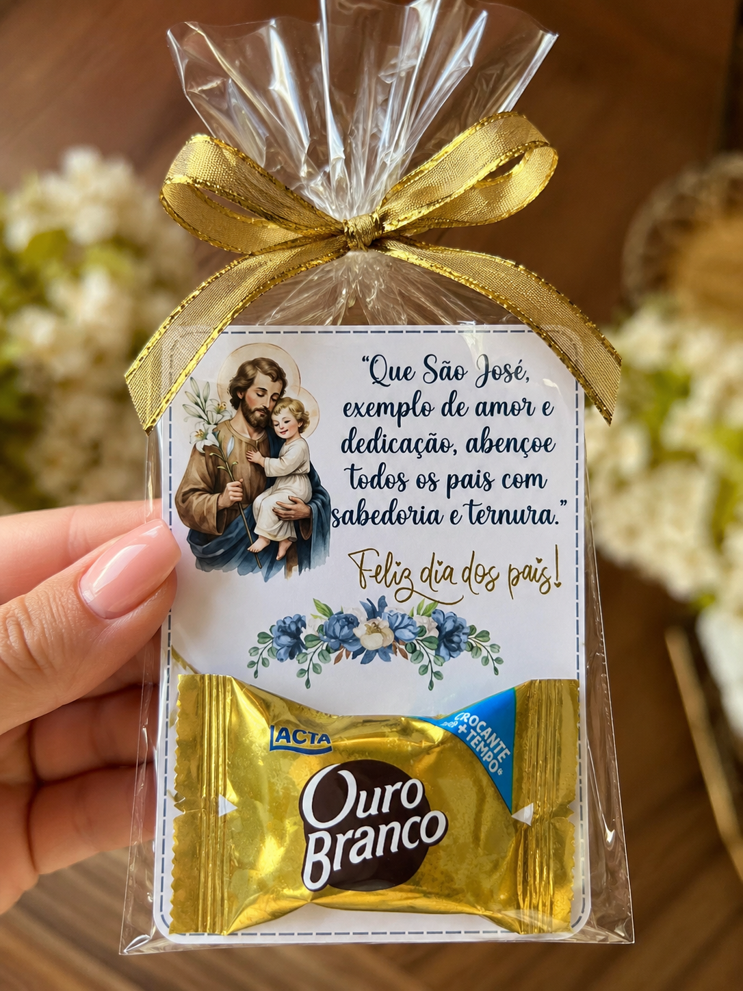 🤍🙏 Mini Kit Dia dos pais – Cartão e Painel de porta Católico - São José