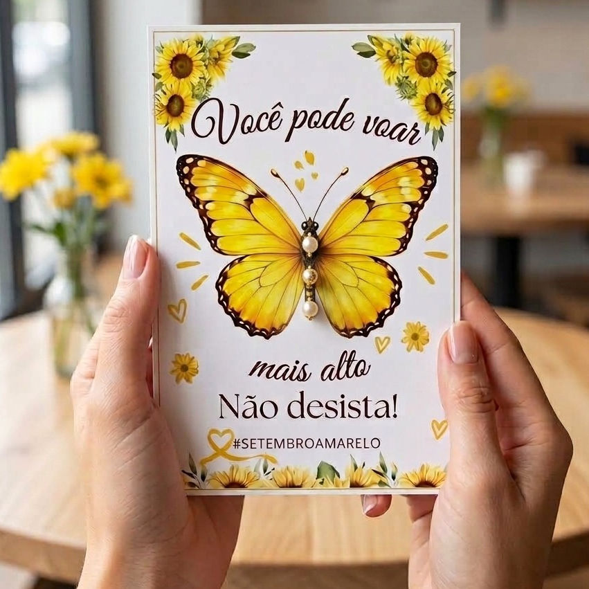 Miniatura: 💛🌻 Cartão Lembrancinha Setembro Amarelo | Mimos diversos | PDF para imprimir