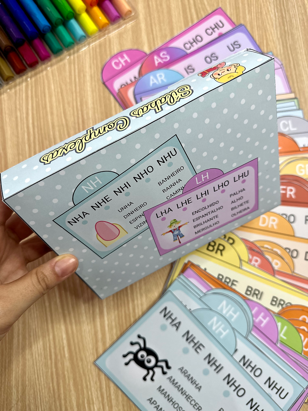 Miniatura: Fichas de Leitura - Sílabas Complexas