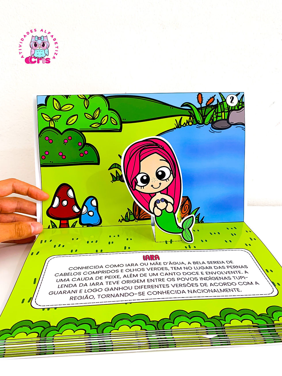 Thumbnail: 📖✨ Livro 3D Personagens do Folclore Brasileiro