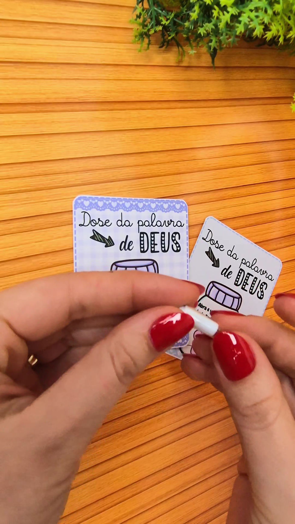 Miniatura: Cartão Religioso em PDF - Potinho Mensagem de Deus - Frases Motivacionais