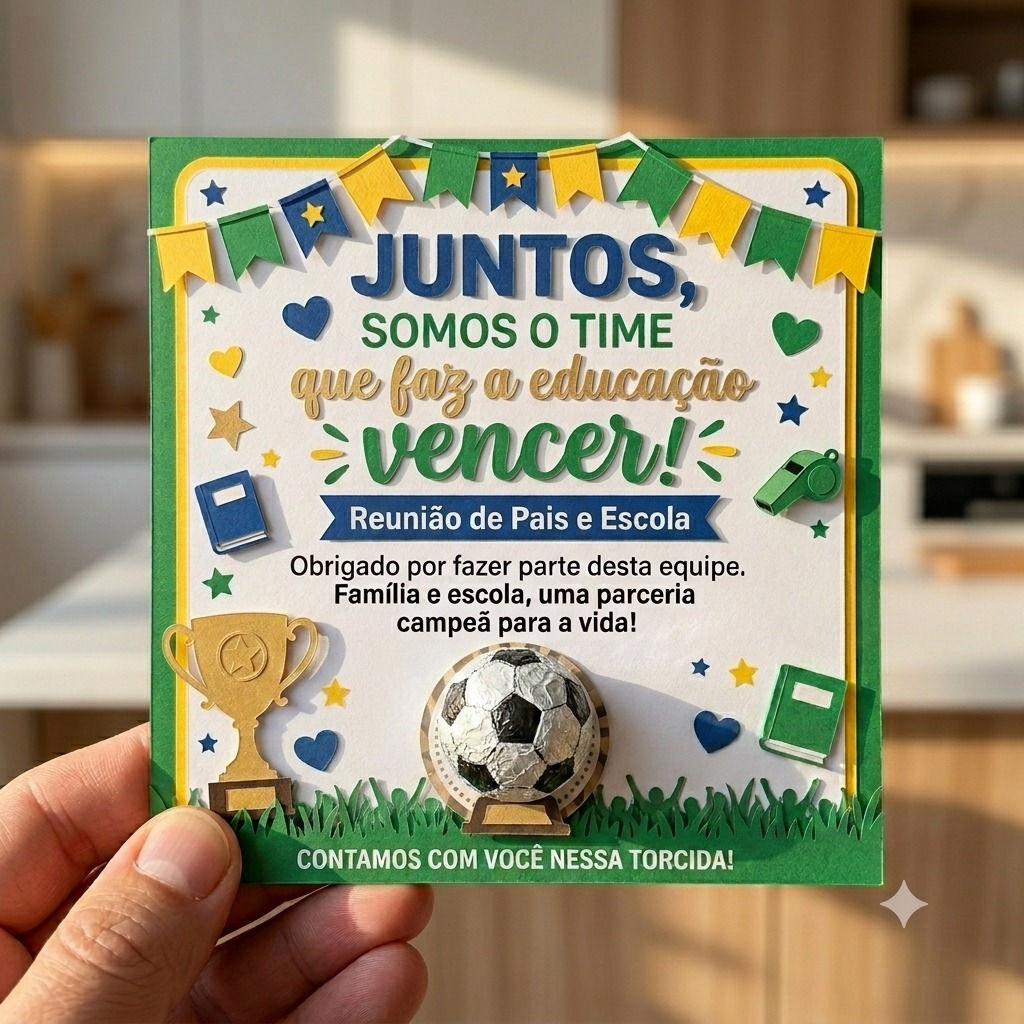 ⚽ Kit reunião de pais tema Copa Brasil | PDF
