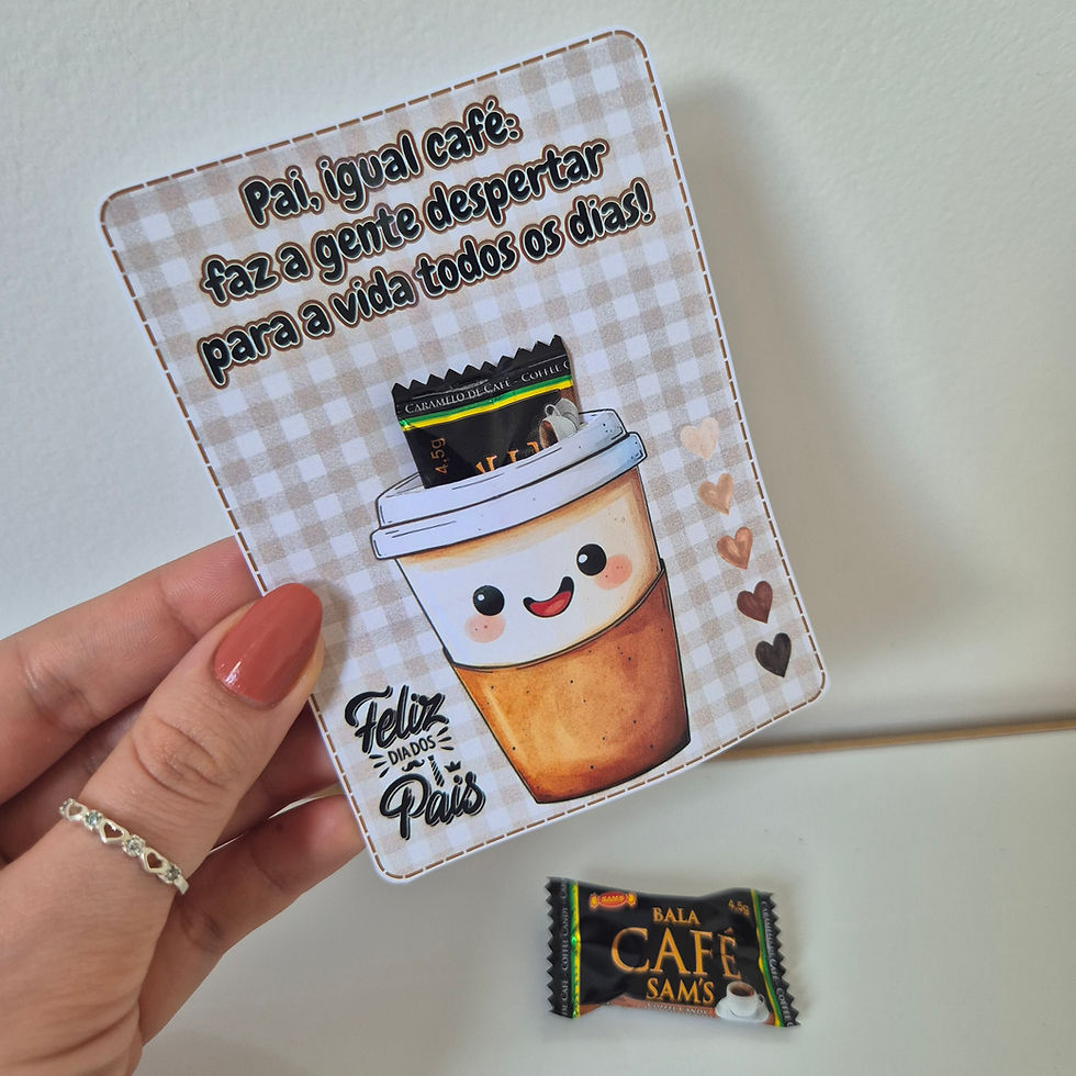 Thumbnail: ☕ Cartão Café | Lembrancinha Dia dos Pais