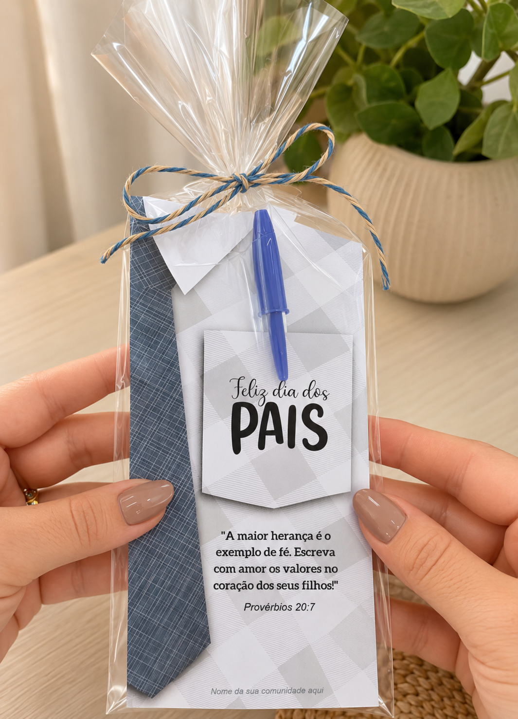 💙 Cartão Marca Páginas Dia Dos Pais Religioso | Porta Caneta | PDF