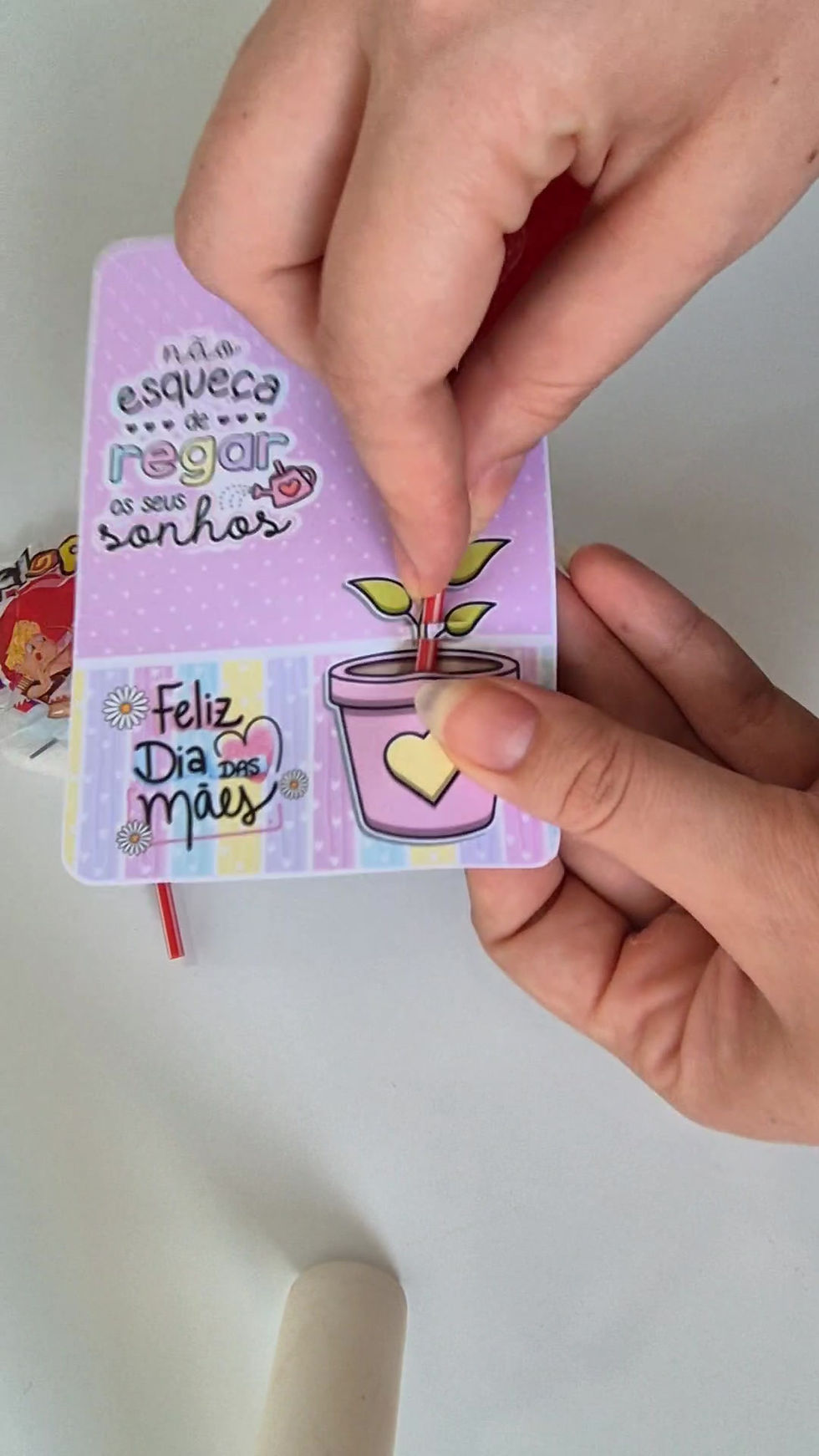 Miniatura: 👩‍🍼👩🏾‍🍼 CARTÃO LEMBRANCINHA DIA DAS MÃES