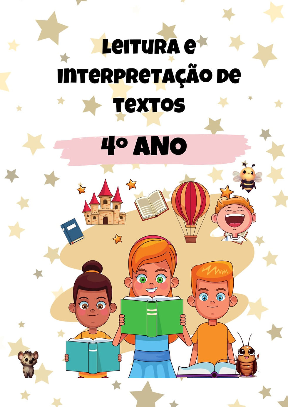 Thumbnail: Capa Apostila leitura e interpretação de textos 4° ano
