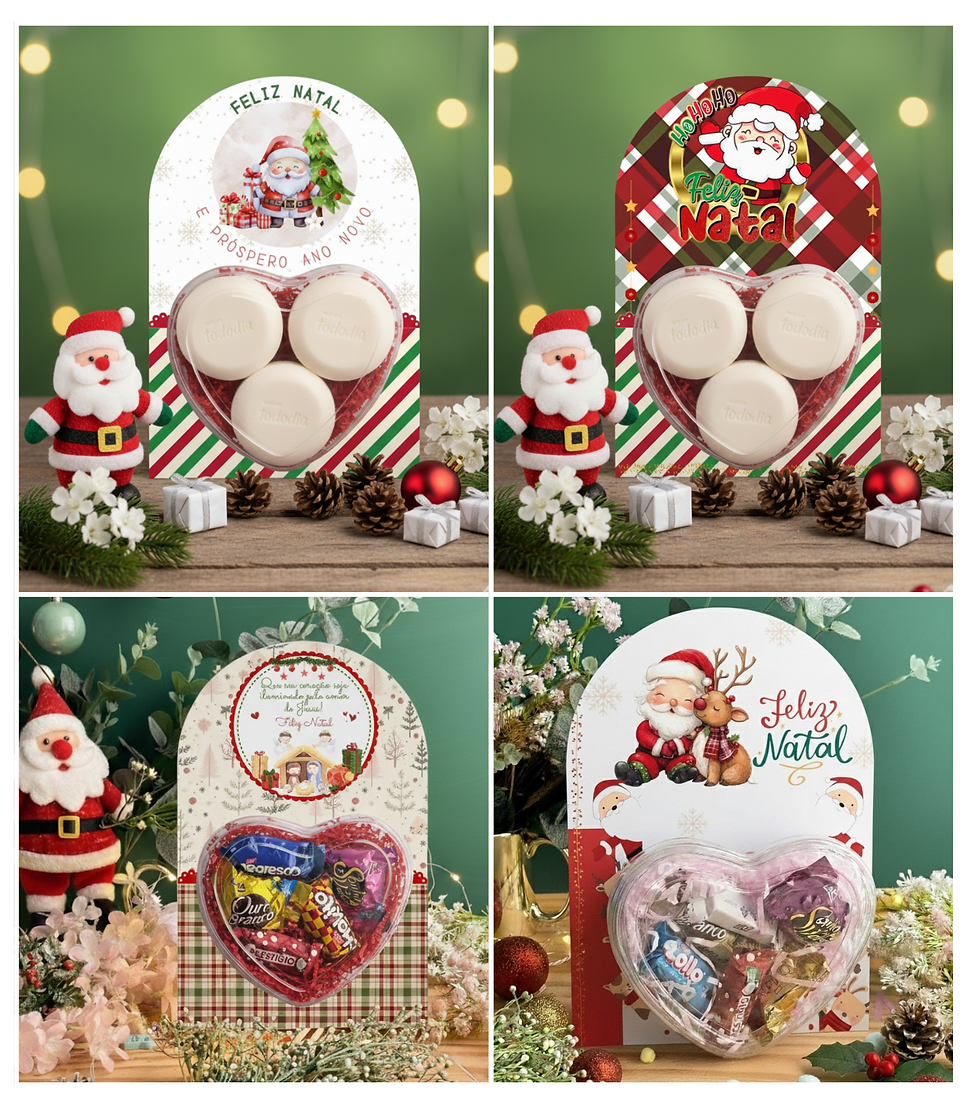 Miniatura: 🎄💫 CARTÃO CORAÇÃO – Lembrancinha de Natal