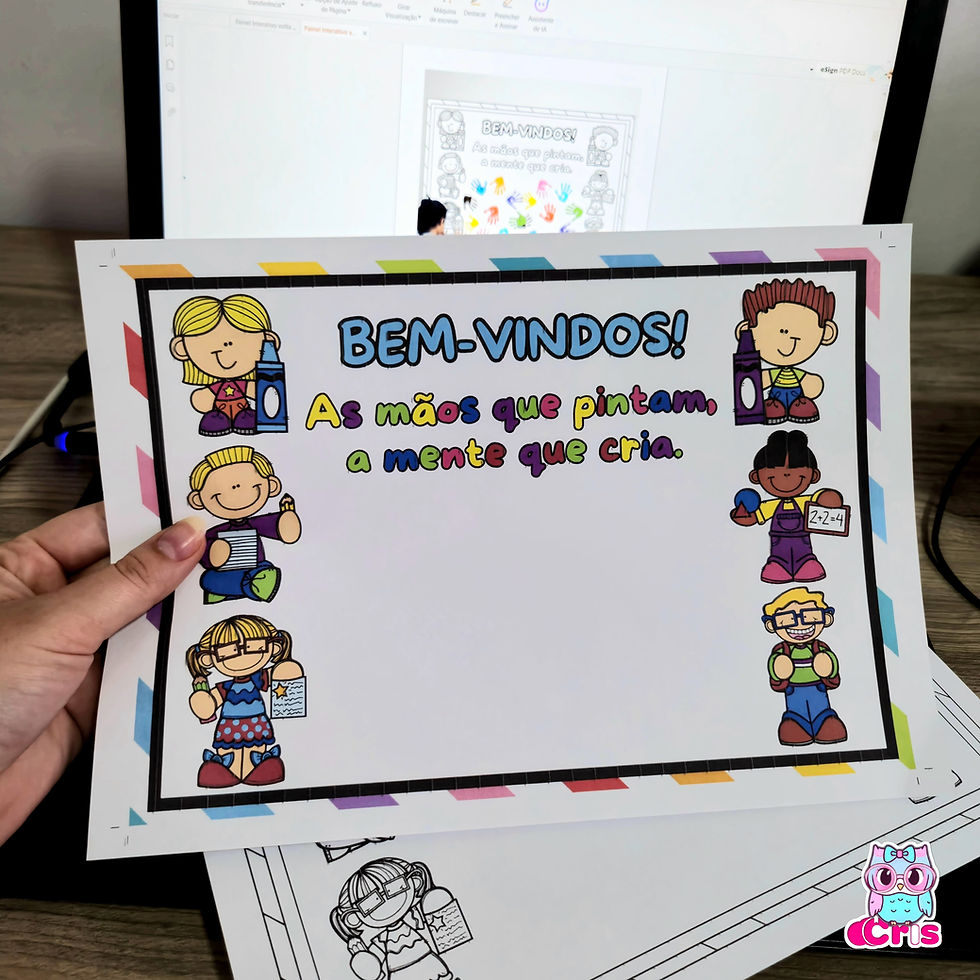 Miniatura: PAINEL INTERATIVO BEM-VINDOS VOLTA AS AULAS