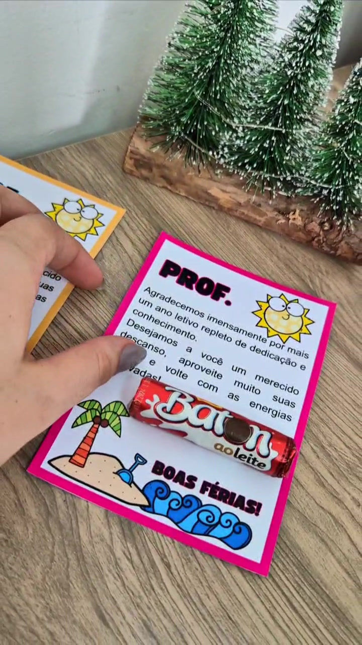 Thumbnail: CARTÃO BOAS FÉRIAS PARA PROFESSOR(A)