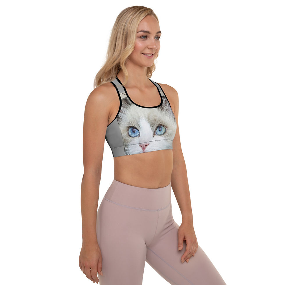 Thumbnail: Cat Love Spicy, Padded Support Sport Bra