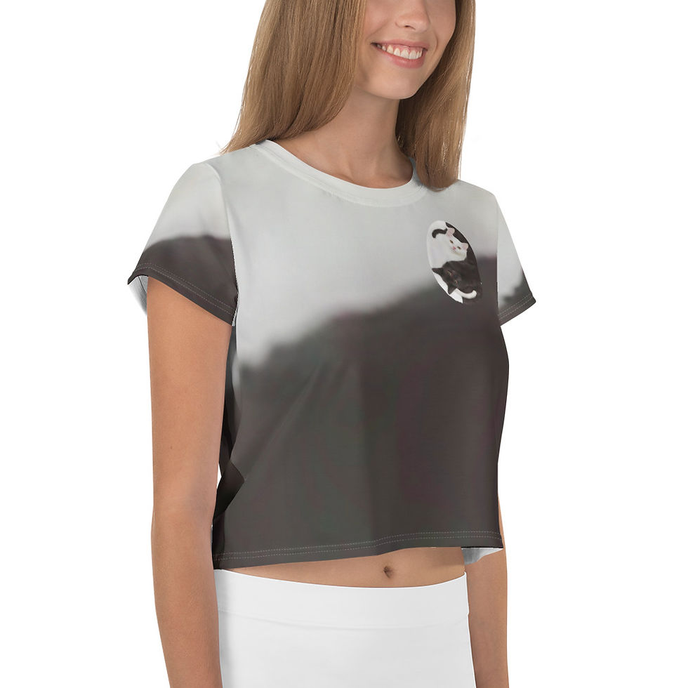 Miniatura: Yin Yang magnífico, práctico crop top de bajo mantenimiento