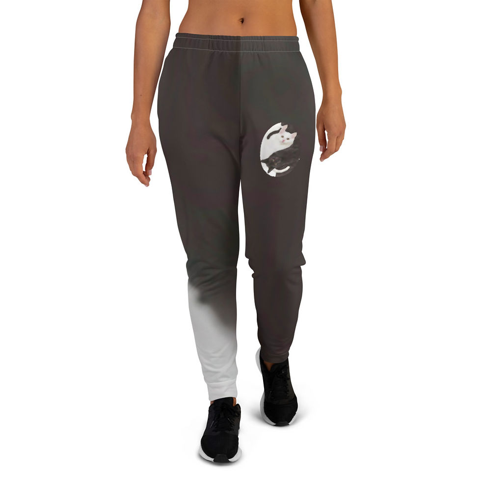 Ying Yang Breathable, Super Soft, Sports High-Rise Slim-Fit Jogger Pants