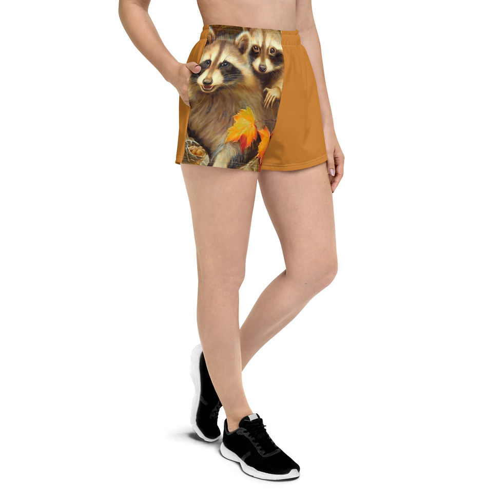 Miniatura: Cute Mapache Short Atlético, Cómodo, Shorts