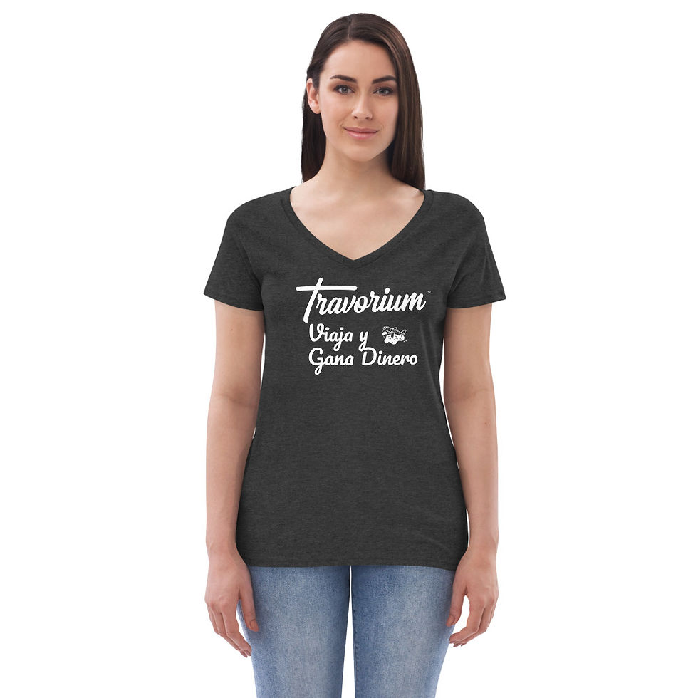 Thumbnail: Women’s recycled v-neck t-shirt