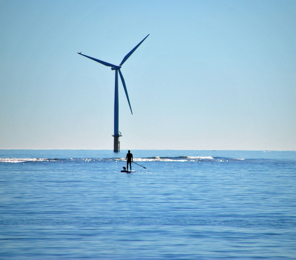 Water sports on Redcar Beach