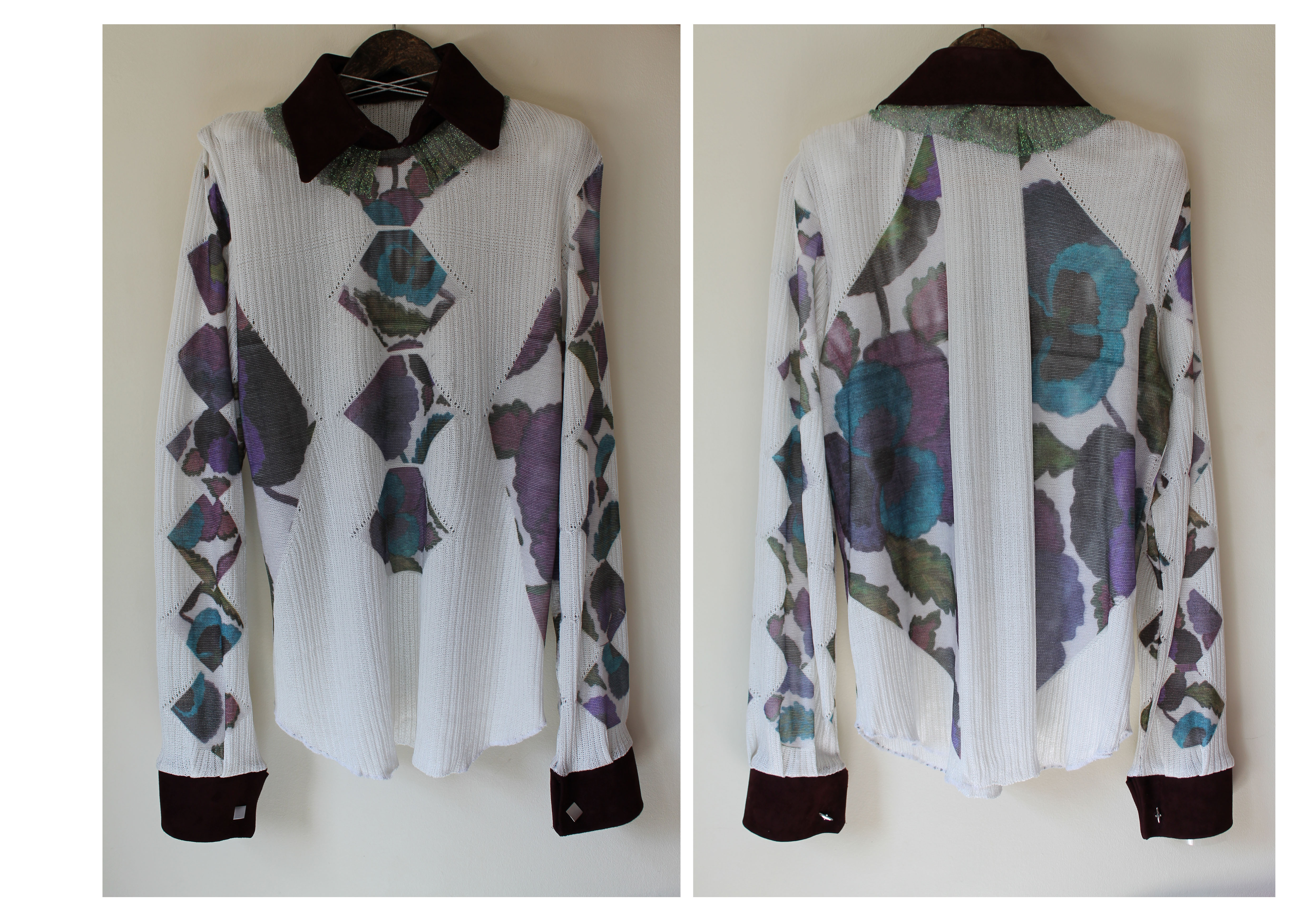 Menswear knitted shirt