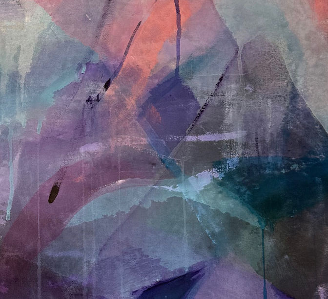 Abstract painting inspired by nature, created by Norwegian visual artist Kristin Romberg. Contemporary art with expressive colors and textures. Acrylic on canvas. Keywords: abstract art, modern painting, nature inspired, contemporary artist, art for sale, Kristin Romberg.