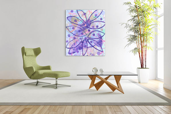 Abstract painting inspired by nature, created by Norwegian visual artist Kristin Romberg. Contemporary art with expressive colors and textures. Acrylic on canvas. Keywords: abstract art, modern painting, nature inspired, contemporary artist, art for sale, Kristin Romberg.