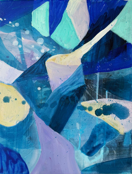 Abstract painting inspired by nature, created by Norwegian visual artist Kristin Romberg. Contemporary art with expressive colors and textures. Acrylic on canvas. Keywords: abstract art, modern painting, nature inspired, contemporary artist, art for sale, Kristin Romberg.