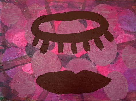 Contemporary abstract floral painting, original artwork inspired by nature, from The World is My Garden series by Kristin Romberg.