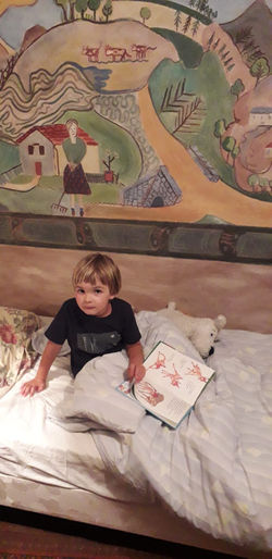 Fresque dans une chambre d'enfant