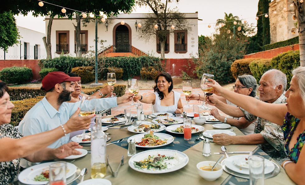 repas conviviaux, pris lentement, en pleine conscience