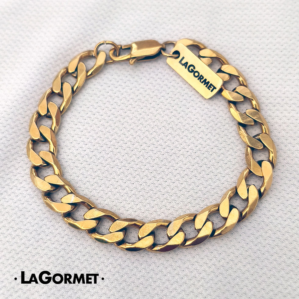 LaGormet | צמיד שובל - גורמט זהב קלאסי מאסיבי