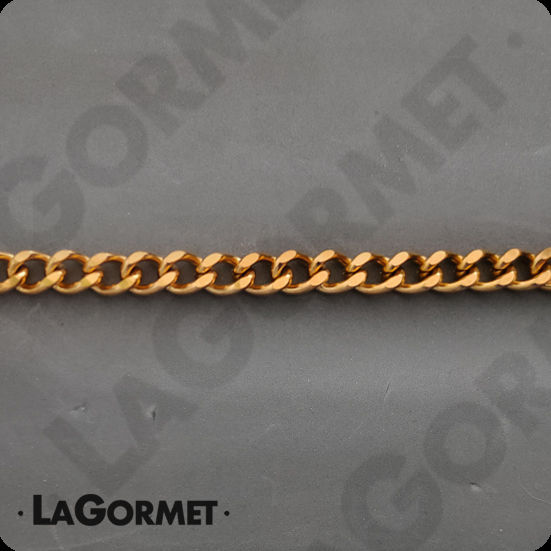 תמונה ממוזערת: LaGormet | שרשרת אמציה - גורמט זהב חוליות מעוקלות