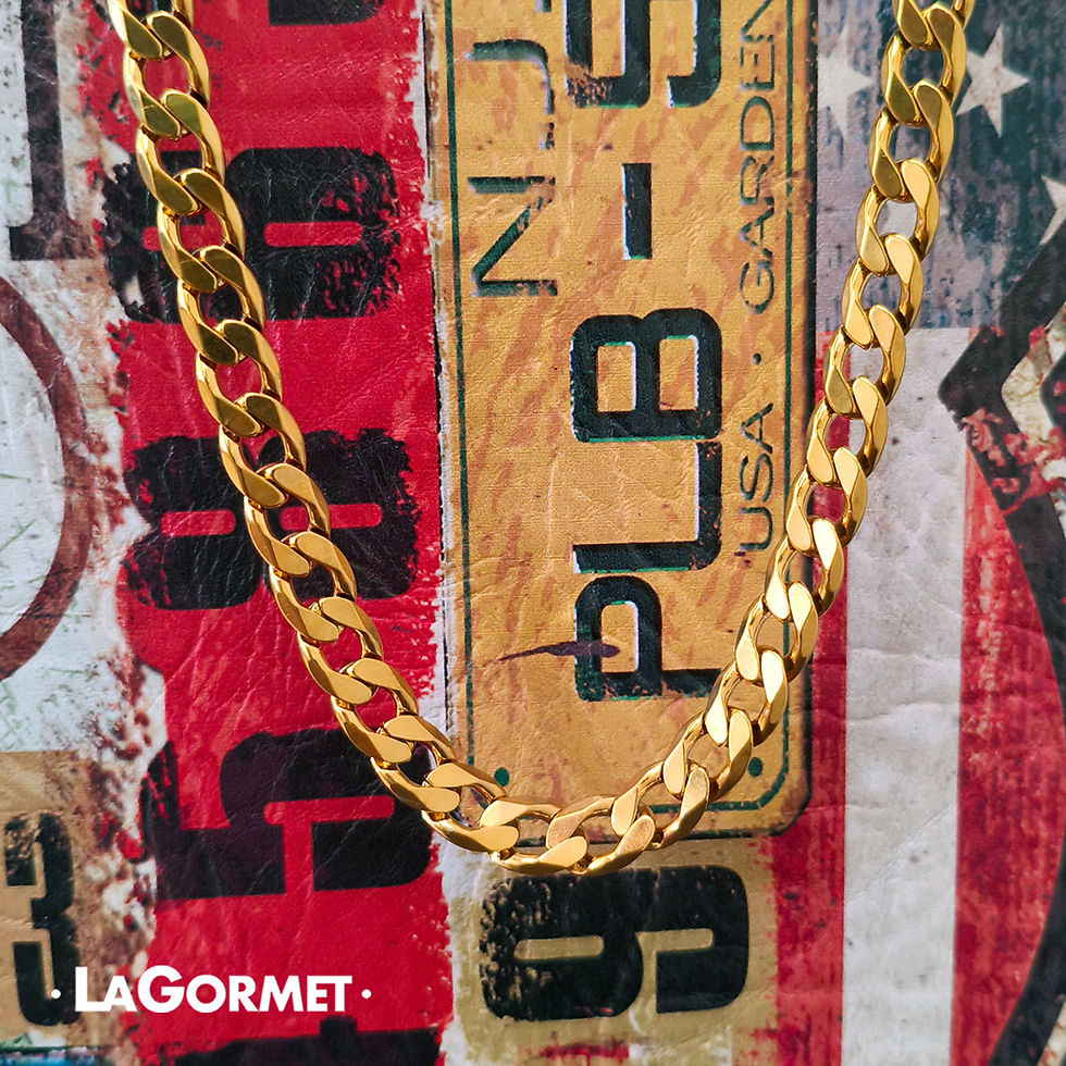 LaGormet | שרשרת אבירם - גורמט זהב קלאסי מאסיבי