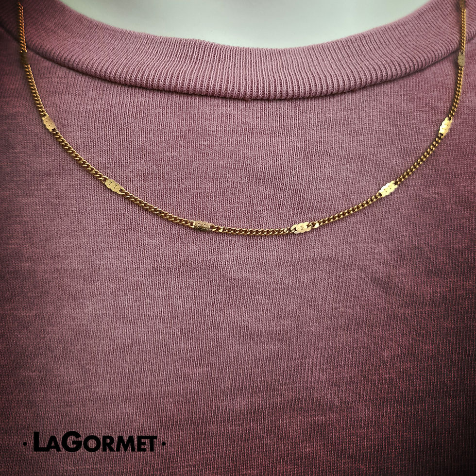 LaGormet | שרשרת גוג - גורמט זהב מסוגנן עדין