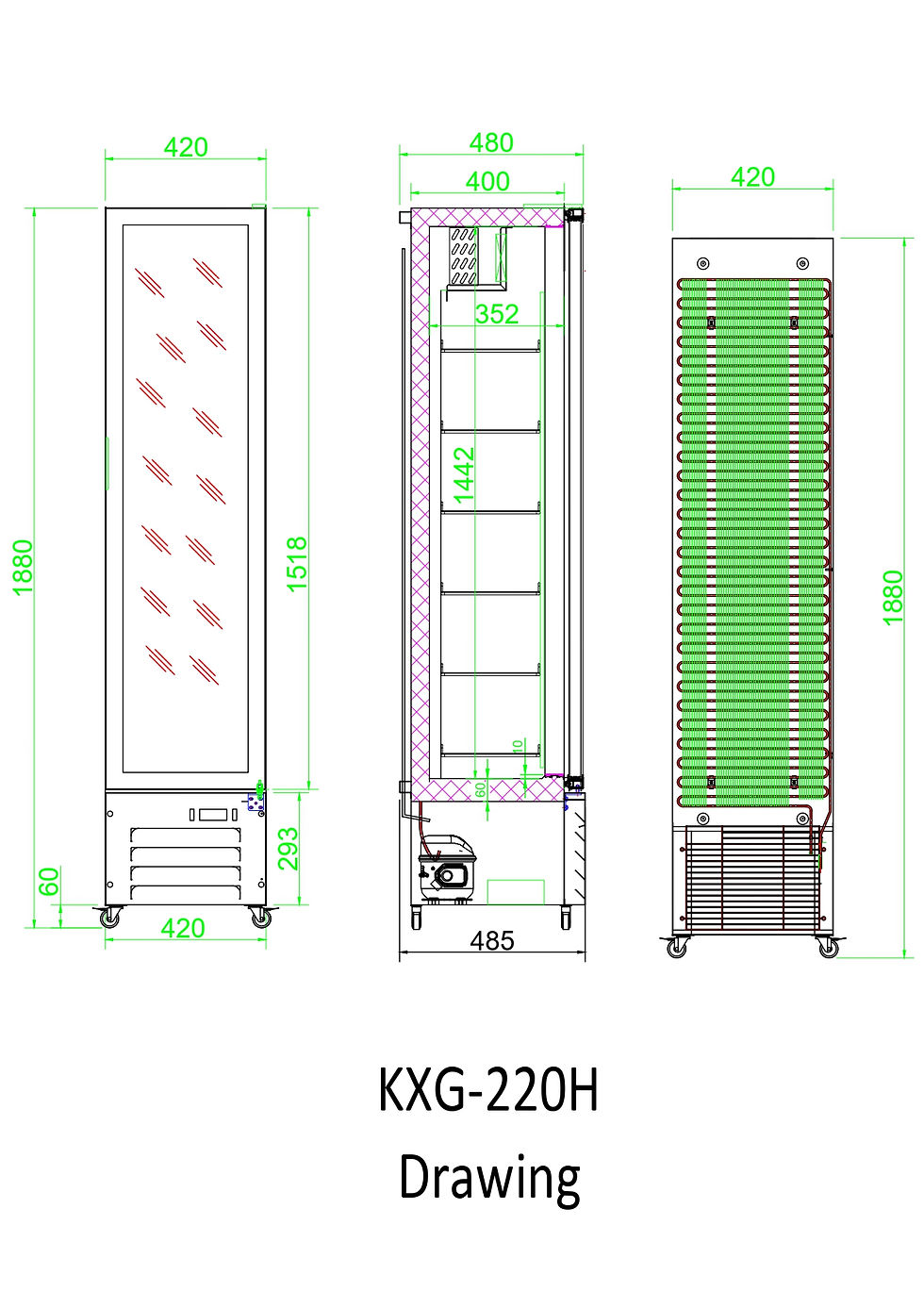 Thumbnail: 1~ 3 Swing Door Display Refrigerator.