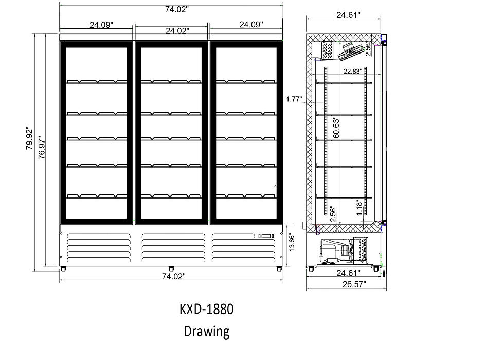 Thumbnail: Display Freezer.-KXD-1880