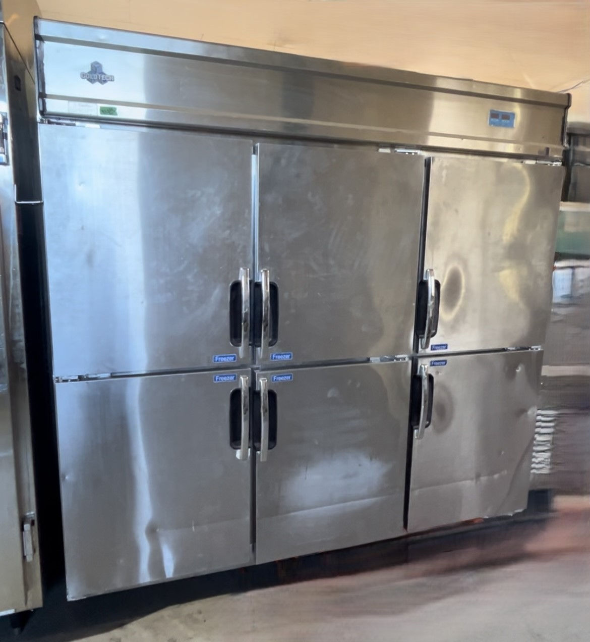 Coldtech 6 door S.S Freezer on Caster