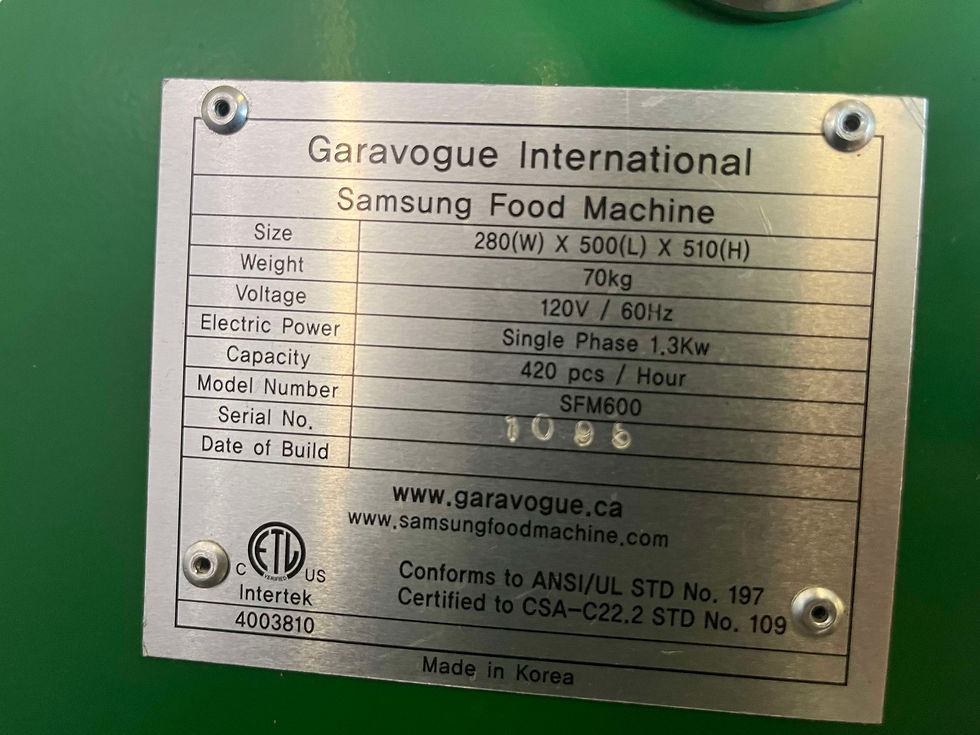 Thumbnail: Garavogue  Brohgi making machine on cart