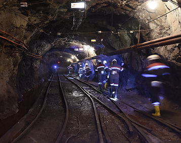 Underground mine radon