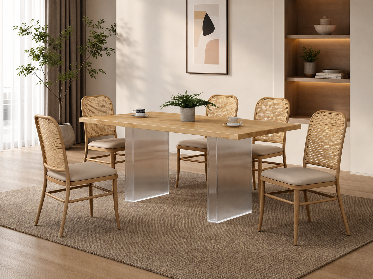 Terra Teak Dining Set 1+6