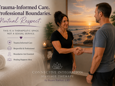 Respecting Boundaries in Therapeutic Massage and Energy Dynamics: Trauma-Informed Care Is Not Sex Therapy 