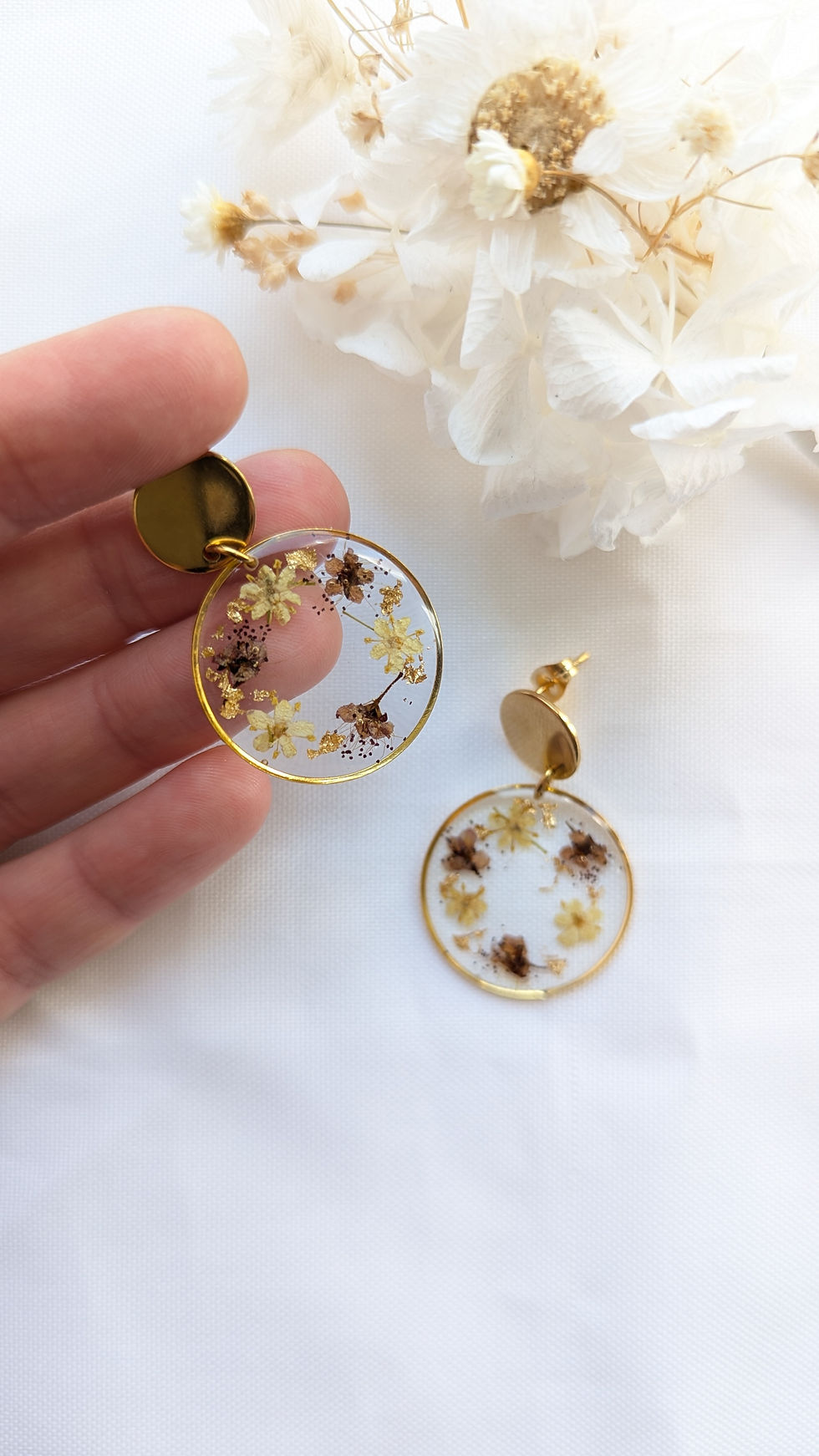 Miniature : Mini Créoles couronne de fleurs