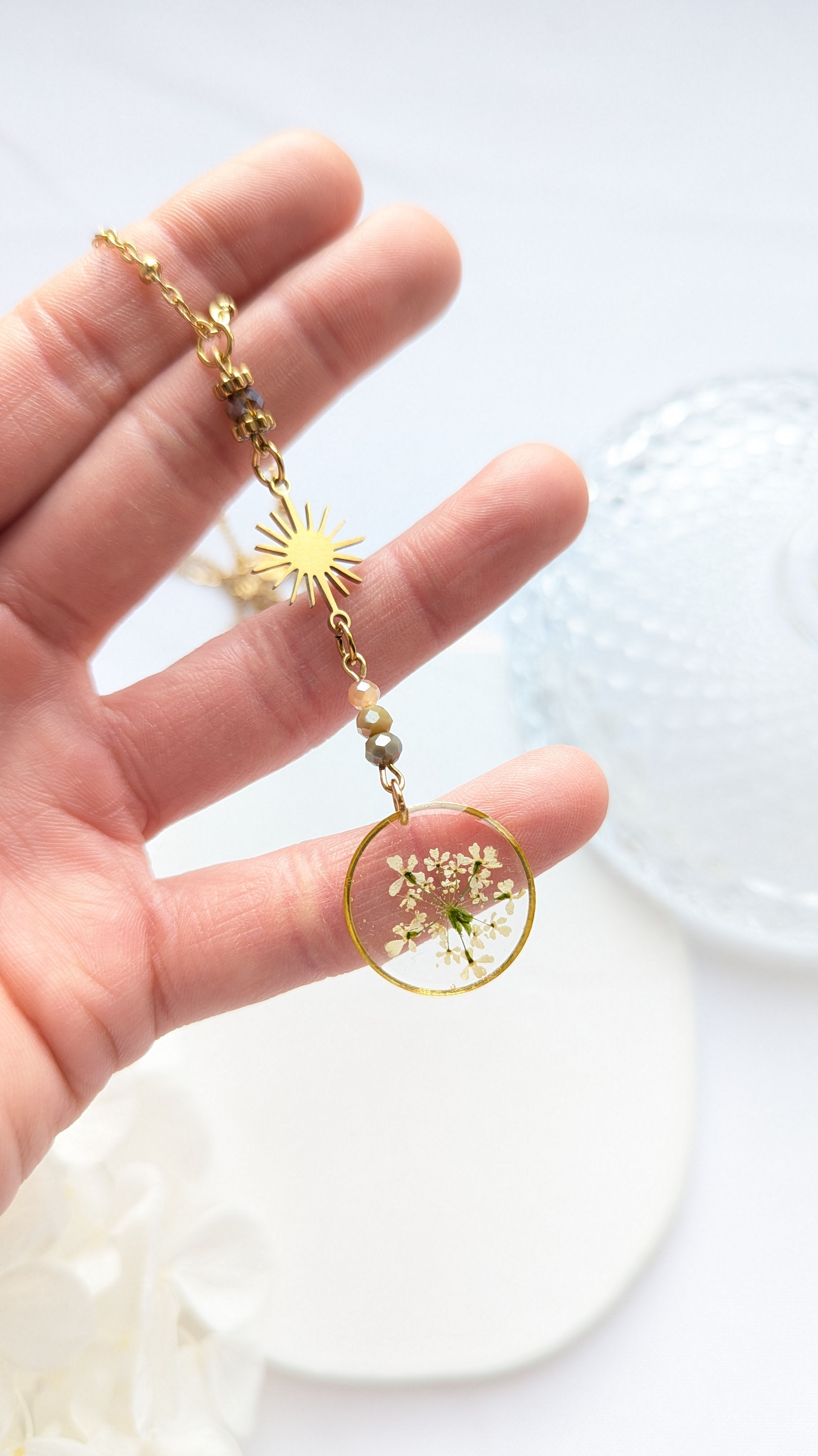 Le collier Hélios Garden nude Cerfeuil