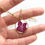 Miniature : Le collier ras du cou Hortensia violet